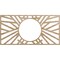 Ekena Millwork Hoover Wood Fretwork Pierced Ceiling Medallion, Red Oak, 32"W x 16"H x 11 7/8"ID x 3/8"T CMWP32X16X0375HORO - alternate 1